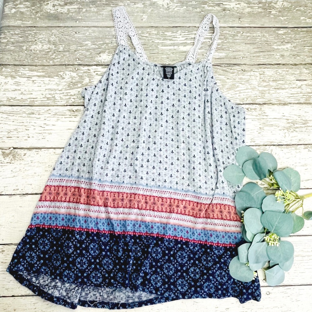 TORRID Crochet Trim Tank Top